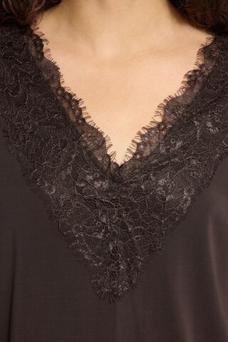 ICHI - Camisa 'IHLike' em castanho