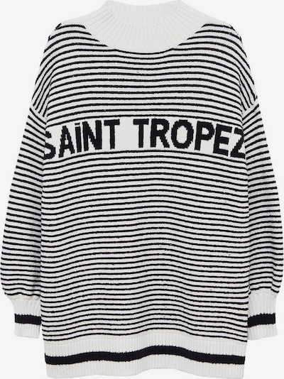 MANGO Pullover 'Tropez' in schwarz / weiß, Produktansicht