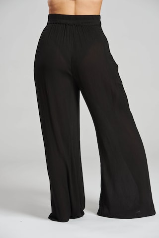 Wide Leg Pantalon South Beach en noir