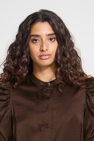 ICHI - Blusa 'MARITVITTA' en marrón