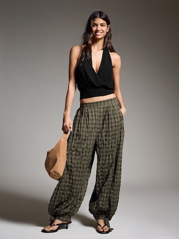 Bershka Top in Schwarz