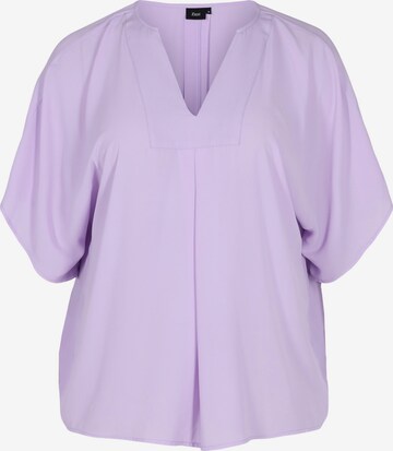 Zizzi - Blusa 'Viola' em roxo: frente