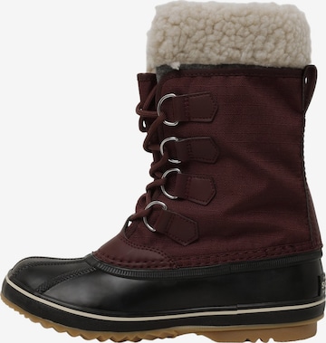 SOREL - Botas de neve 'Carnival' em vermelho: frente