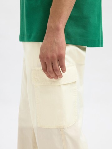 Loosefit Pantalon cargo SELECTED en beige