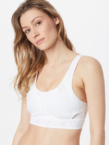 Bustino Reggiseno sportivo 'UltraBreathe' di NIKE in bianco: frontale