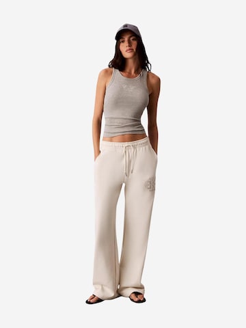 Wide leg Pantaloni sportivi 'LV047G822G' di Calvin Klein Jeans in beige