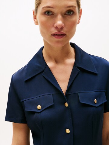 TOMMY HILFIGER Košilové šaty – modrá