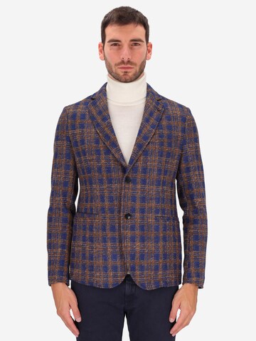 Distretto12 Slim fit Colbert 'Fuerte' in Bruin: voorkant