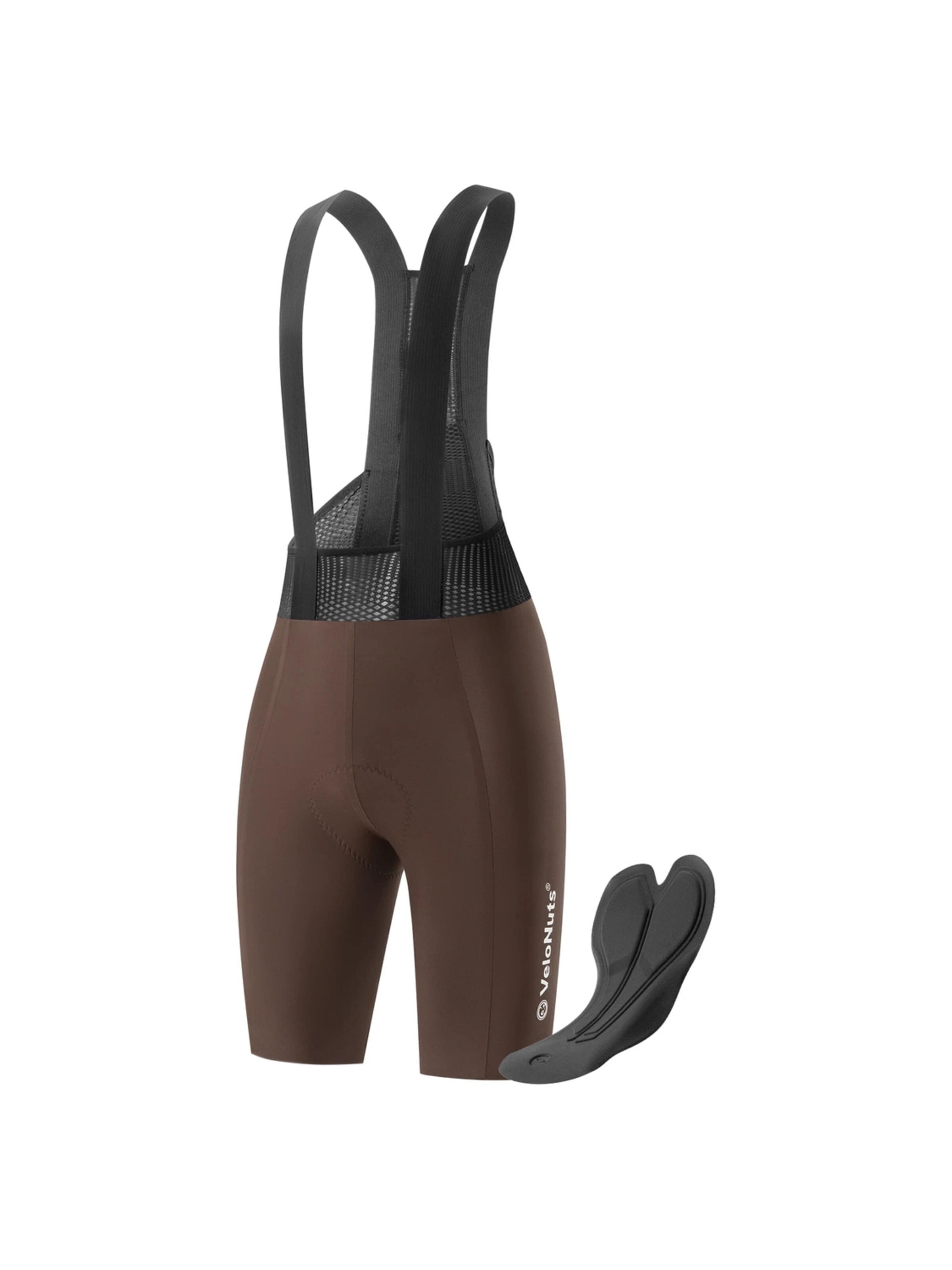 VeloNuts Athletic Underwear 'Gepolsterte Trägerhose Herren' in Brown: front