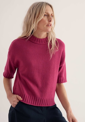 Seasalt Cornwall Sweater 'Fistral' in Pink: front