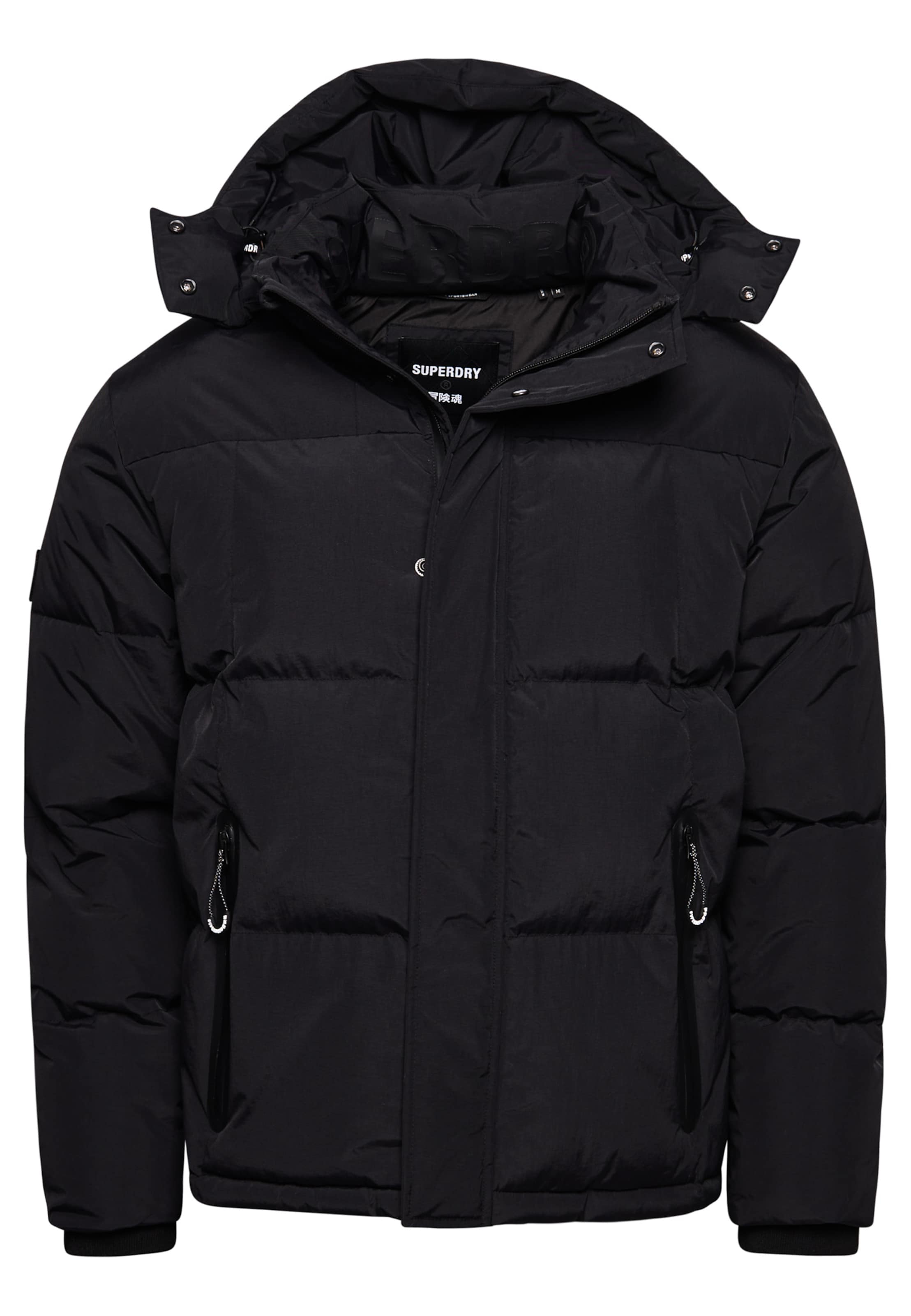 Superdry Winterjas in Zwart: voorkant