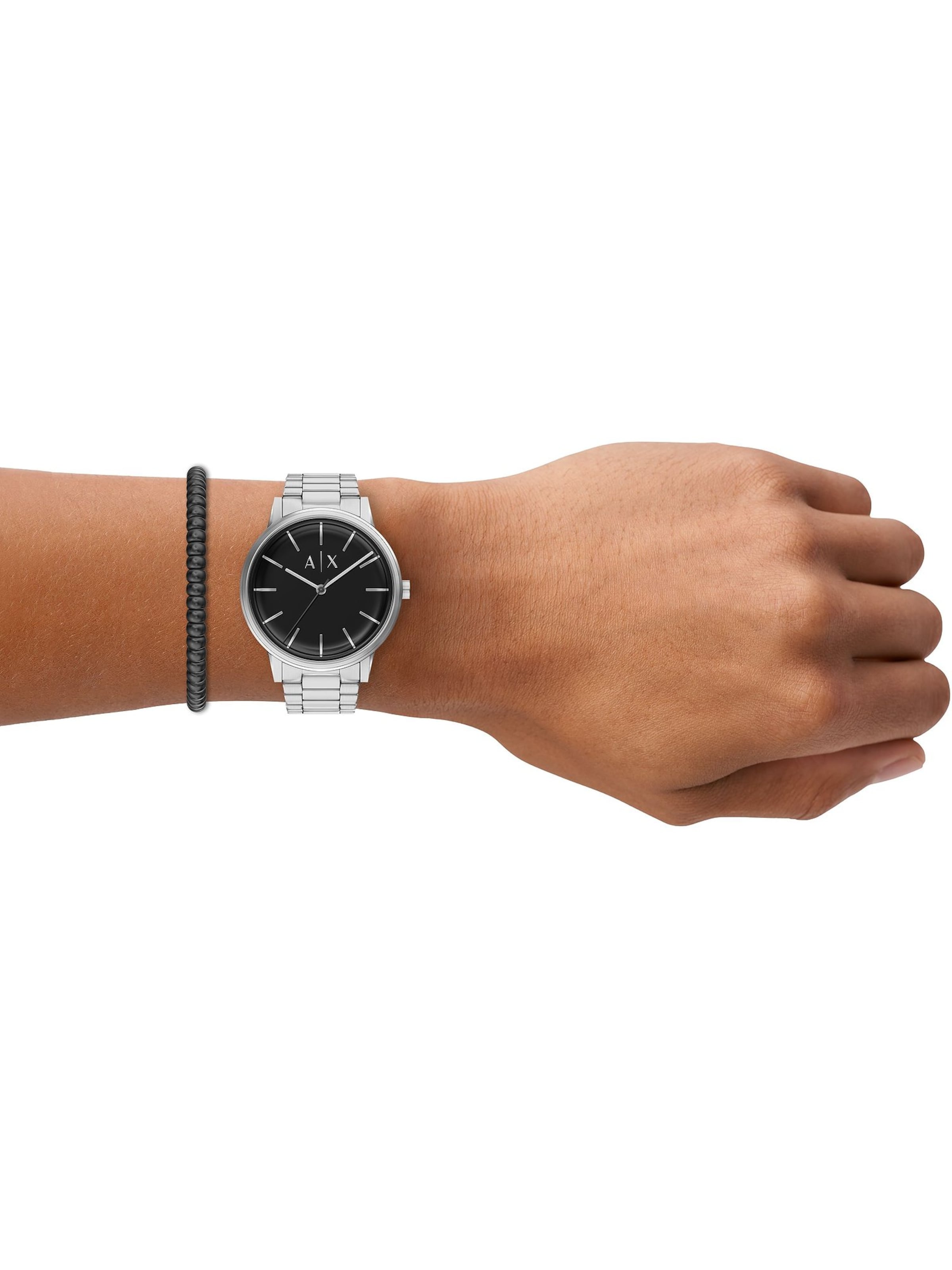 ARMANI EXCHANGE Schmuckset in Silber: Vorderseite