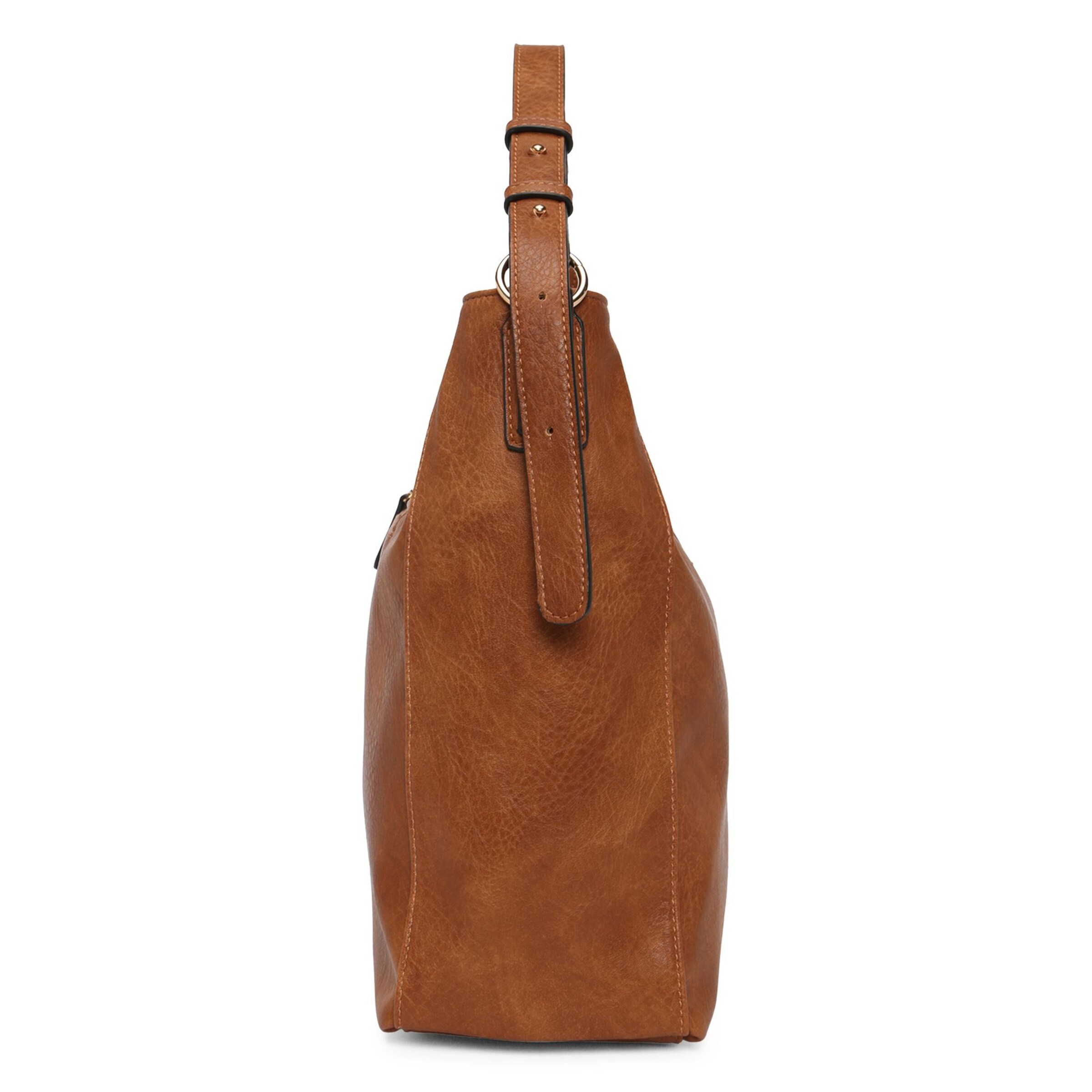 L.CREDI Schoudertas 'Jana' in Bruin