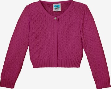 TURI LANDHAUS Knit Cardigan in Pink: front