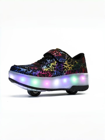 HUSKSWARE Inline and Roller Skates in Black: front