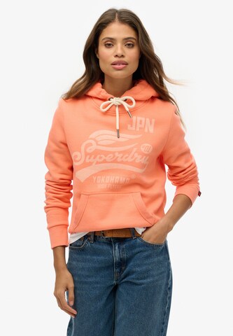 Superdry Sweatshirt 'High Flyers' in Oranje: voorkant