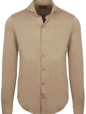Suitable Slim fit Button Up Shirt in Beige