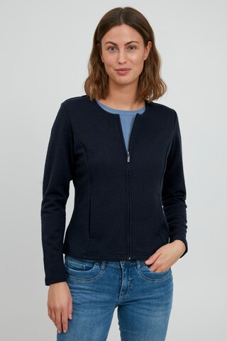 Fransa Sweatjacke in Blau: Vorderseite