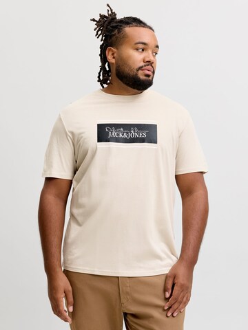 T-Shirt JACK & JONES en beige : devant