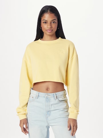 Urban Classics Sweatshirt in Yellow: front