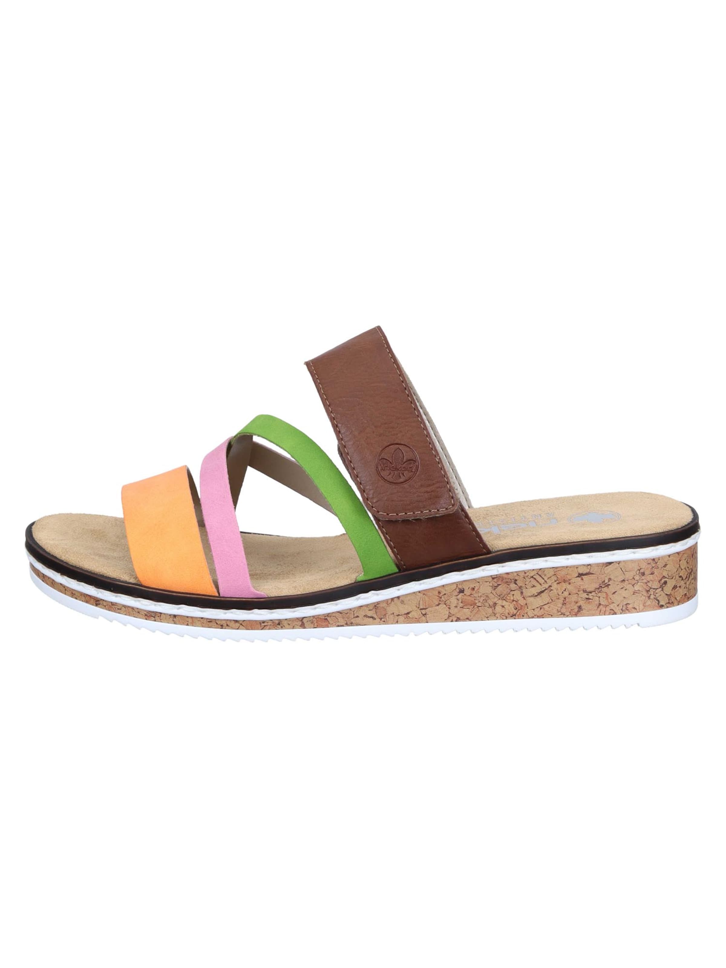 Mule Rieker en mélange de couleurs : devant