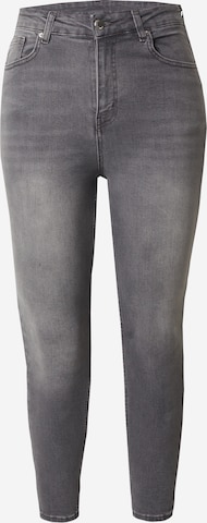 Trendyol CurveSkinny Traperice - siva boja: prednji dio