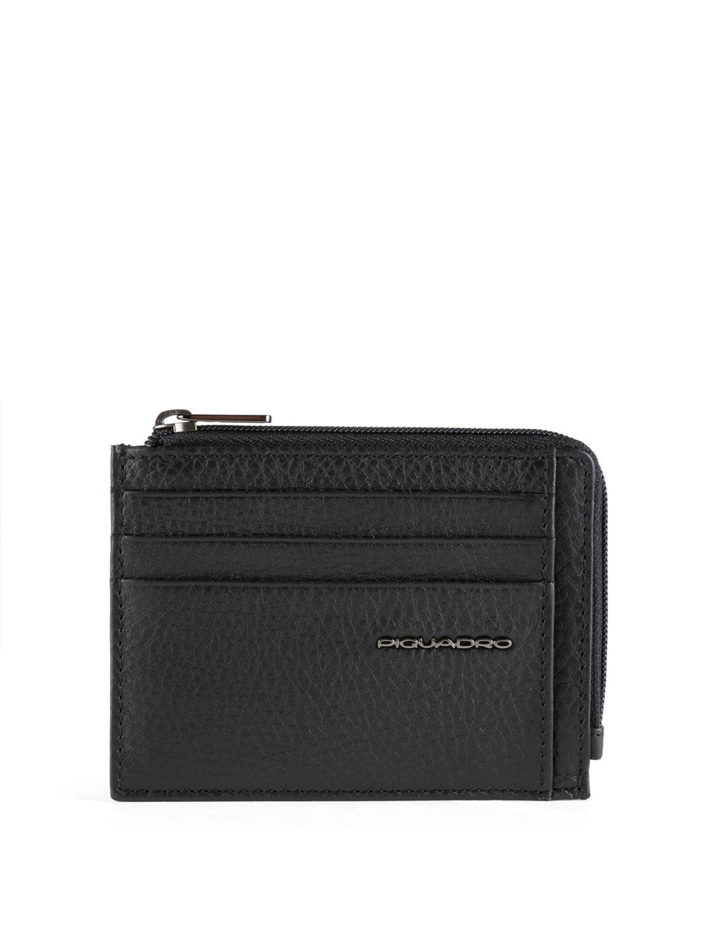 Piquadro Portemonnaie‌‌‌‌‌‌‌‌ in Schwarz: Vorderseite