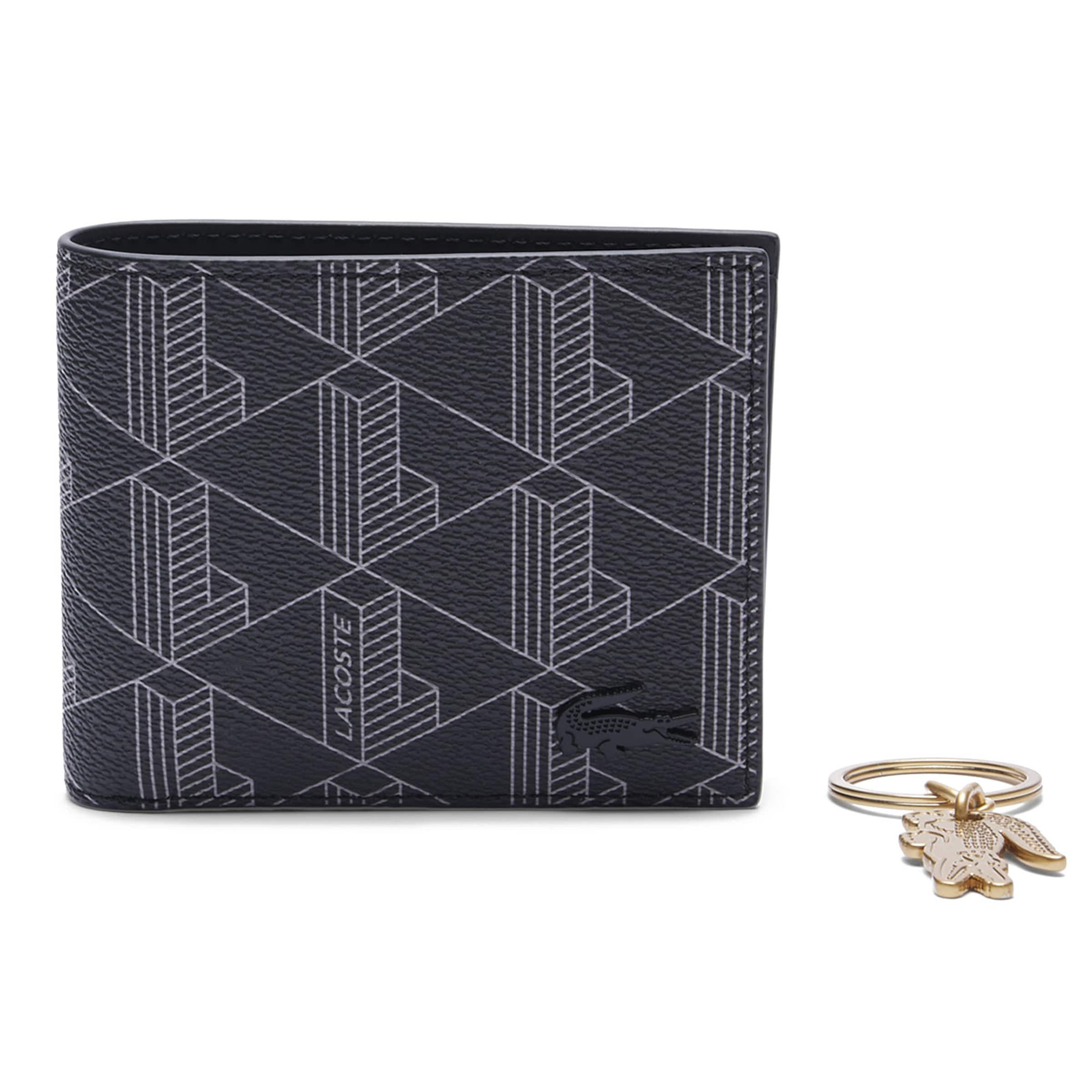 Porte-monnaies LACOSTE en gris : devant