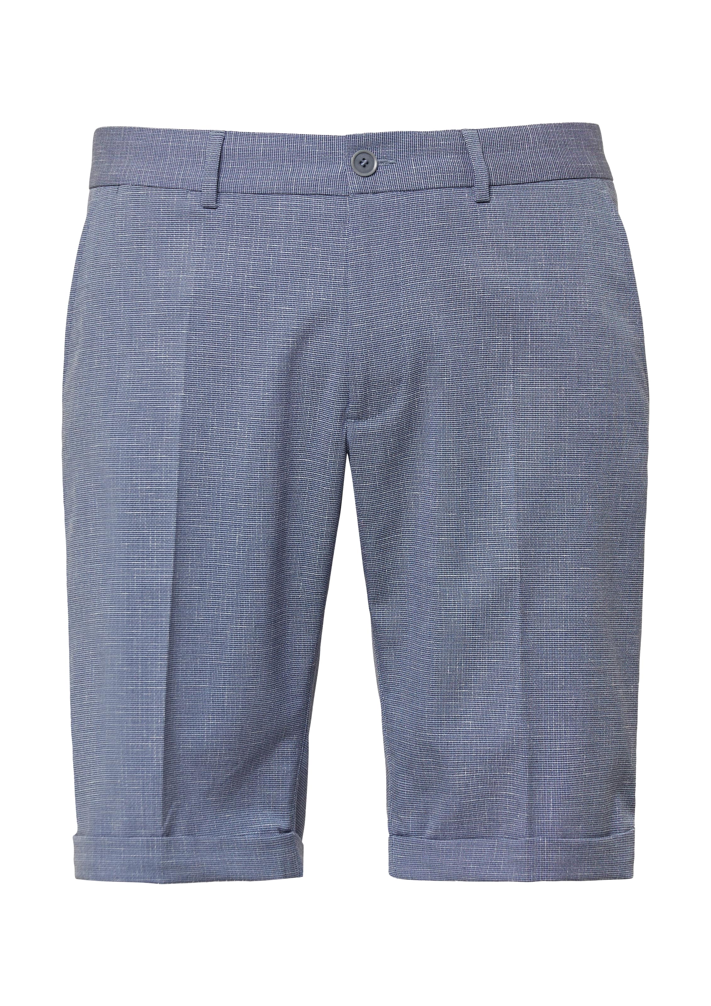 s.Oliver BLACK LABEL Regular Bügelfaltenhose in Blau: Vorderseite