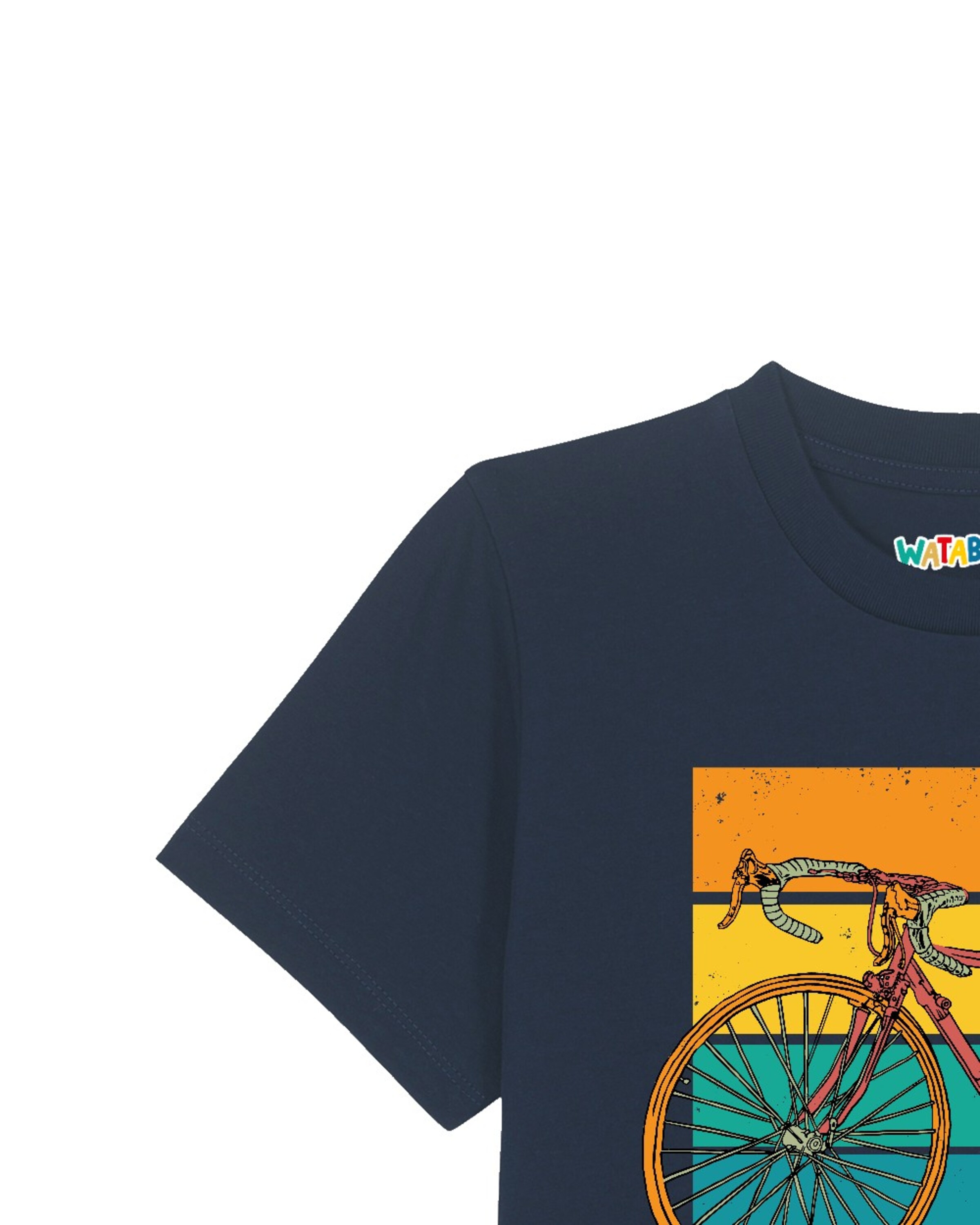 watabout.kids Shirt ' Retro Bike ' in Blauw