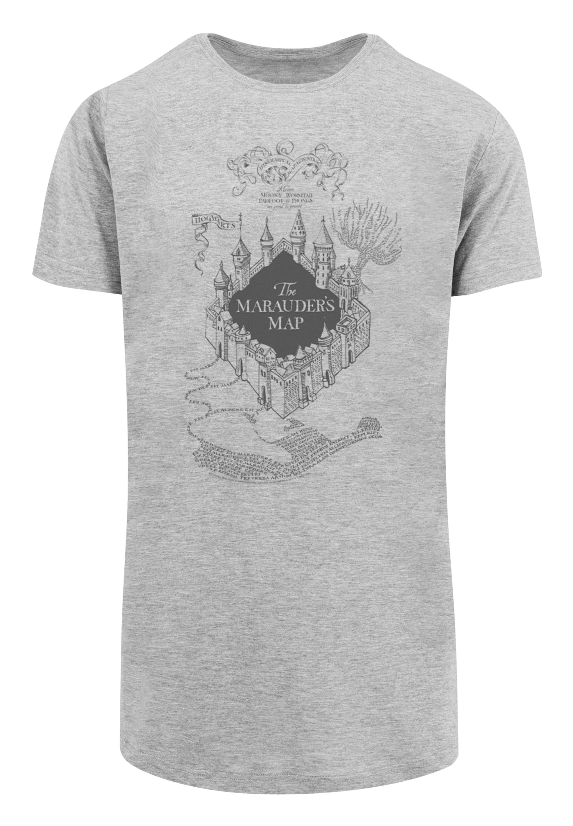 F4NT4STIC T-Shirt 'Harry Potter The Marauder's Map' in Grau: Vorderseite
