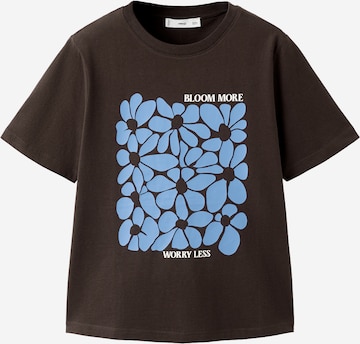 Maglietta 'ILUSTRA' di MANGO in marrone: frontale