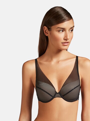Triangolo Reggiseno di Gisela in nero: frontale
