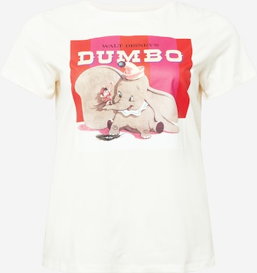 T-shirt 'Dumbolove' ONLY Carmakoma en beige : devant
