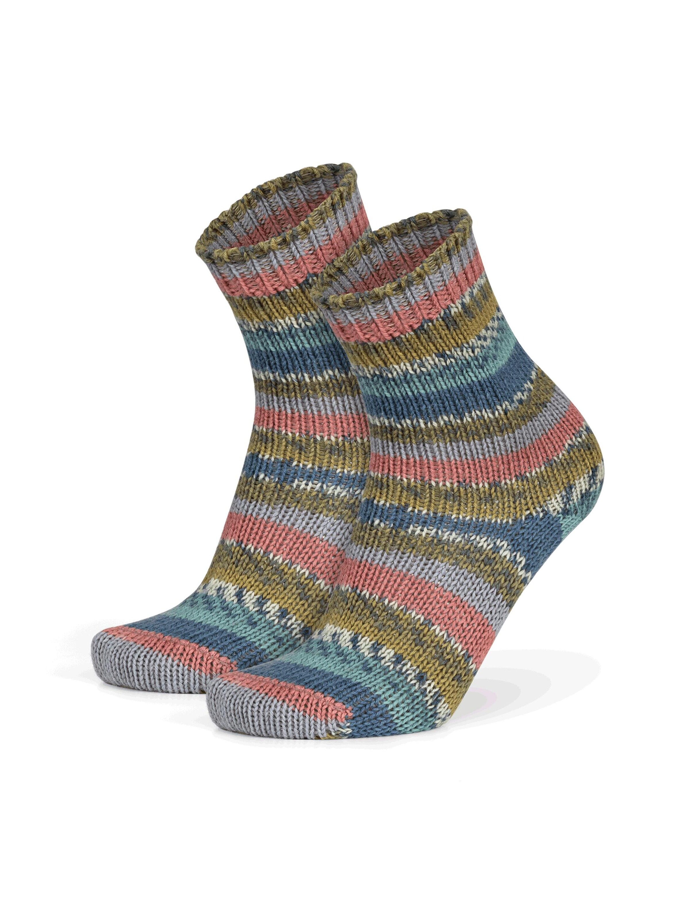 Chaussettes normani en mélange de couleurs