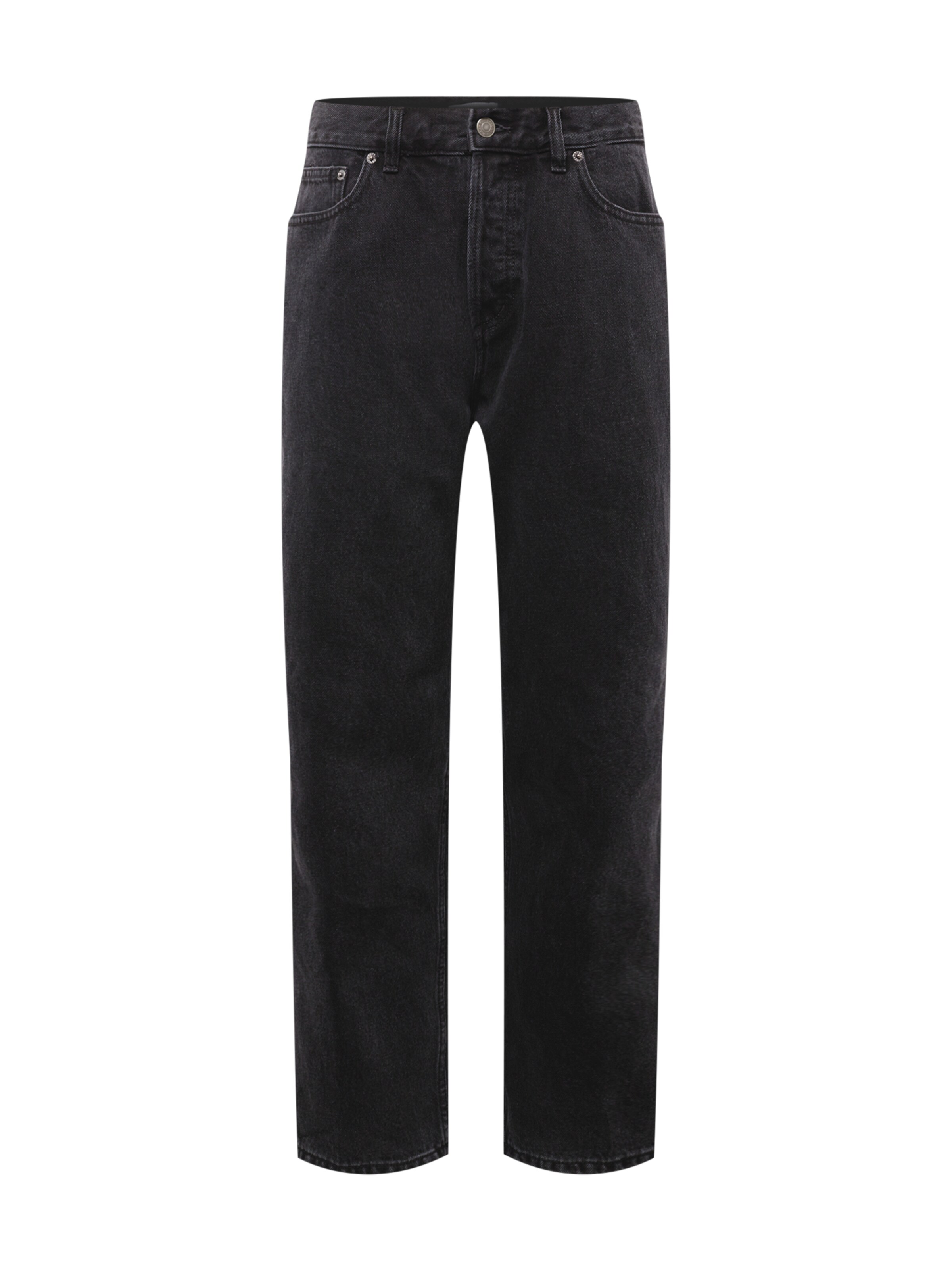 Obey Loosefit Jeans 'Hardwork' in Zwart: voorkant