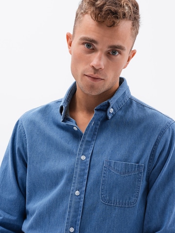 Ombre Slim fit Overhemd 'K568' in Blauw