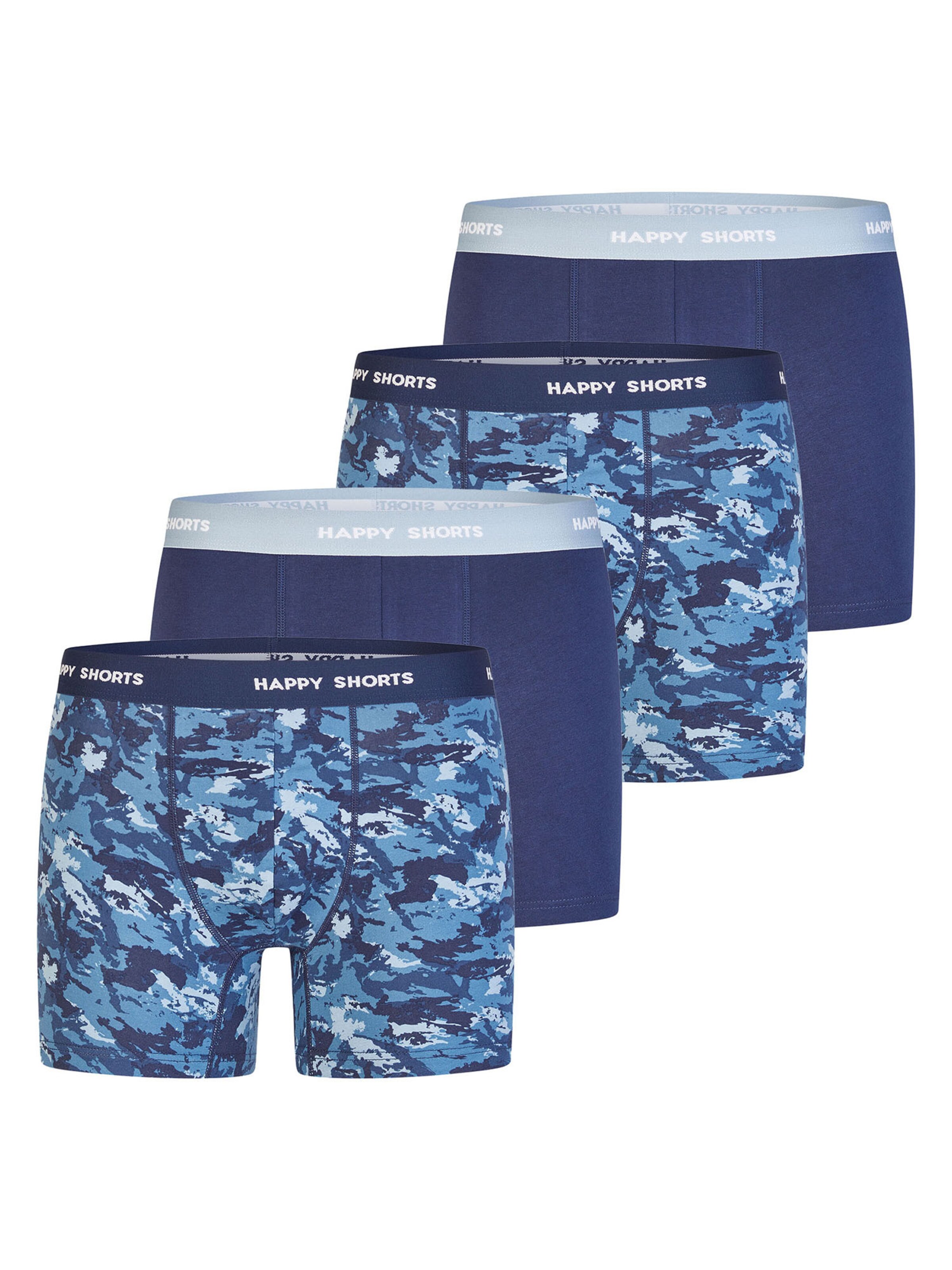 Happy Shorts Boxershorts in Blauw: voorkant