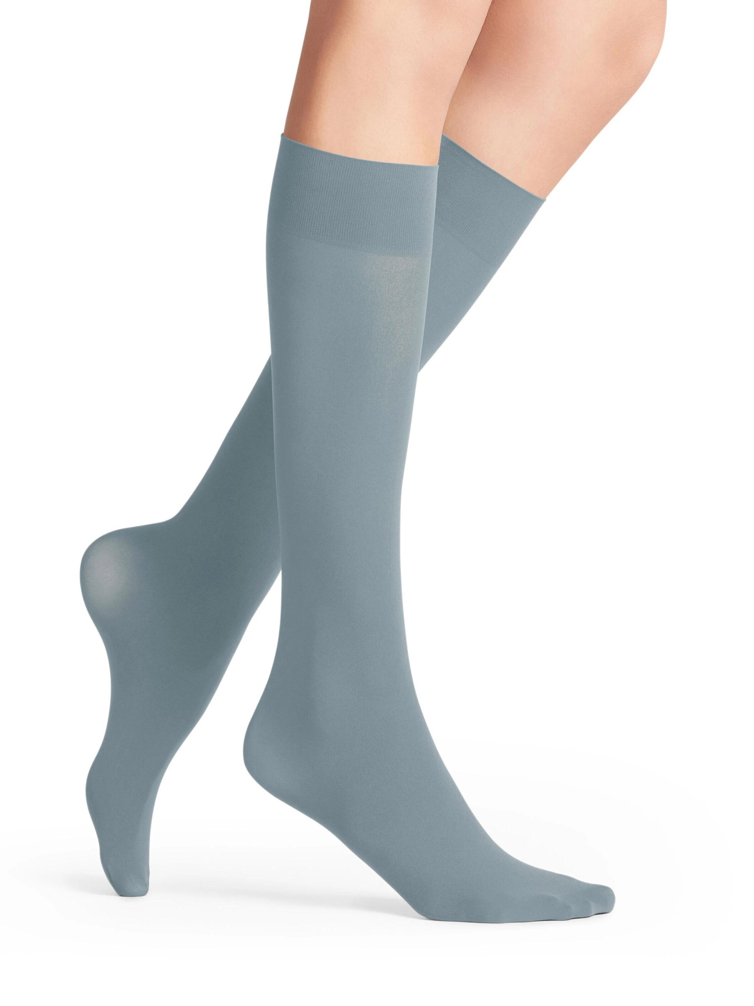 FALKE Overknee Strümpfe 'Pure Matt'‌‌‌‌‌‌‌‌‌‌ in Blau
