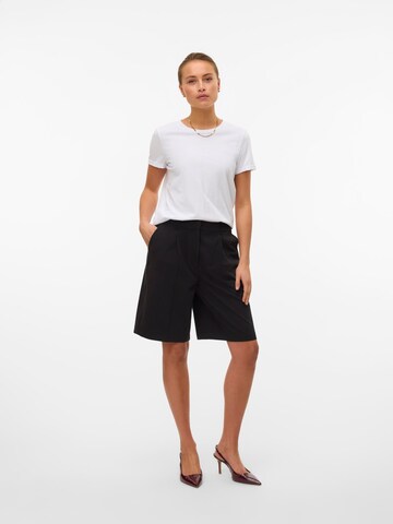 VERO MODA Loose fit Trousers with creases in Black