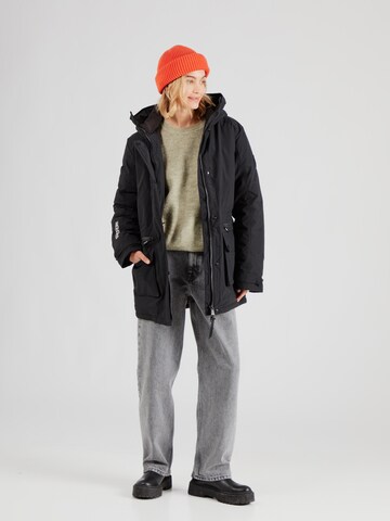 juoda Superdry Žieminė striukė 'City'