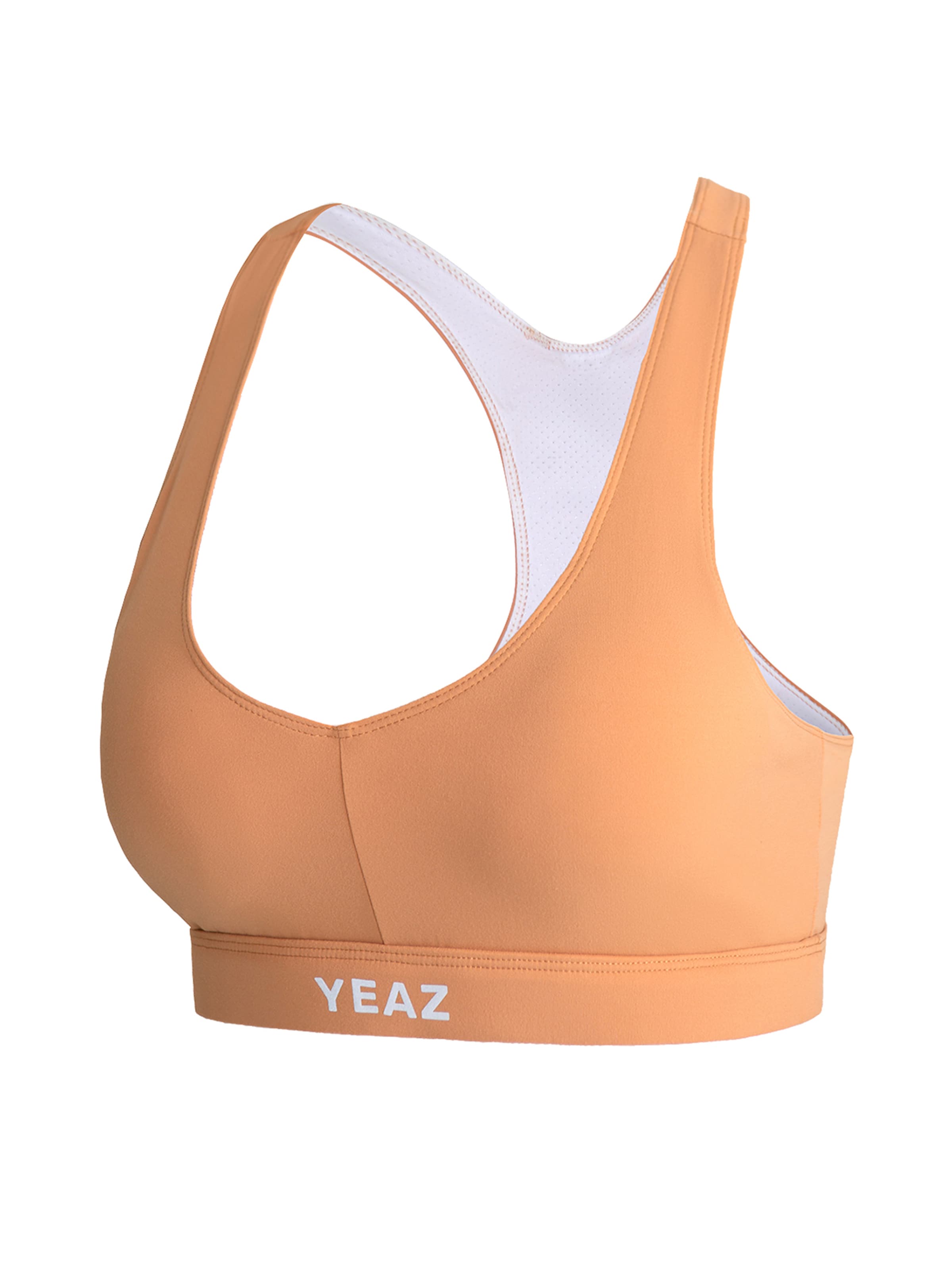 YEAZ Õlapaelteta topp Spordirinnahoidja 'Celeb', värv oranž: eest vaates