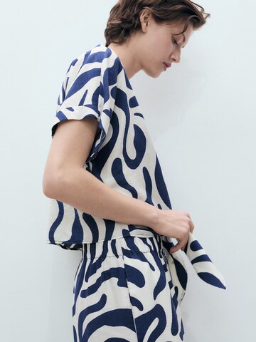 MANGO Bluza 'LIFE' | bela barva