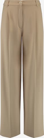 GERRY WEBER Pleated Pants 'Marlene' in Beige: front