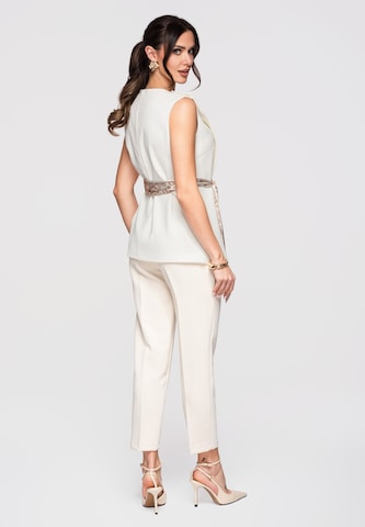 Ombre Blouse in Wit