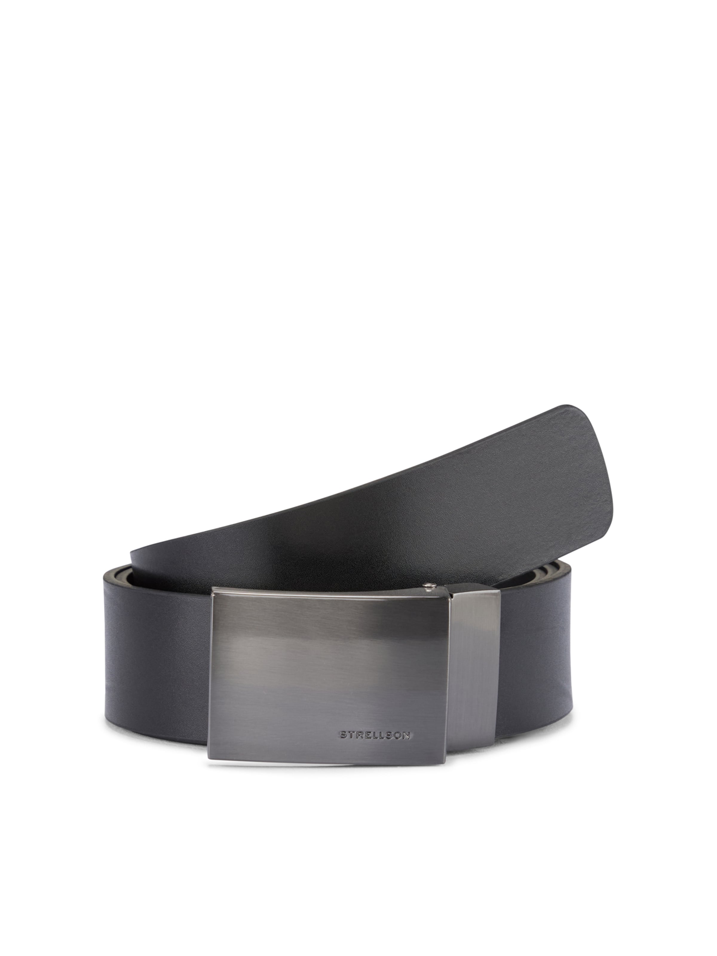 Cintura ' Ledergürtel, schwarz ' di STRELLSON in nero: frontale