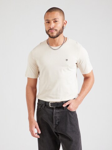 JACK & JONES Футболка 'JPRBLABRODY' в Бежевый: спереди
