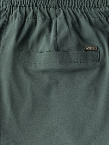 CECIL Loose fit Pants 'Neele' in Green