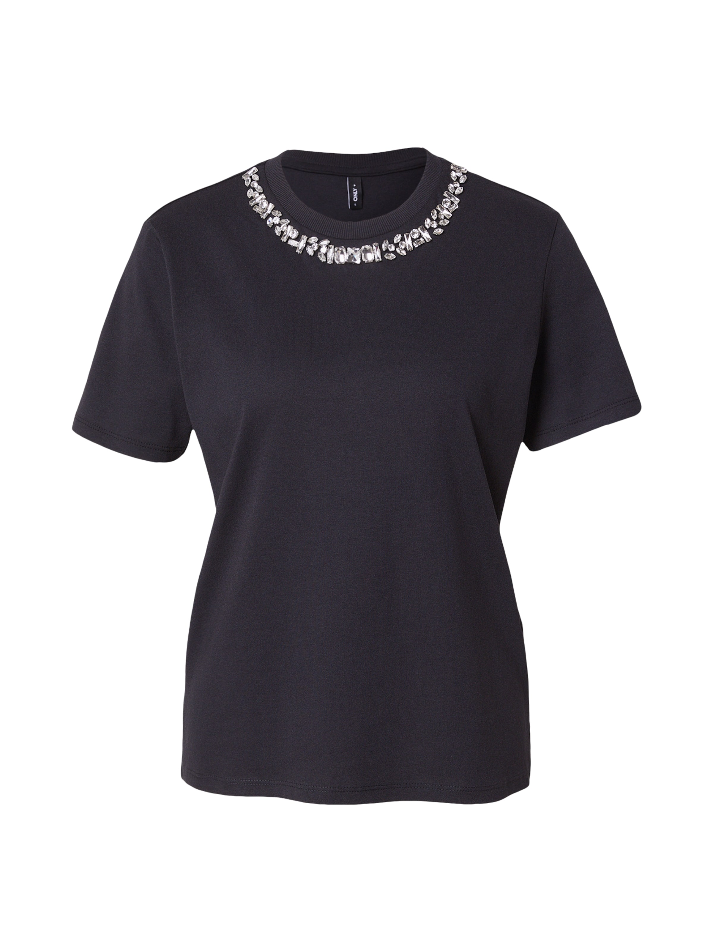 T-shirt 'ONLPARKER' ONLY en noir : devant