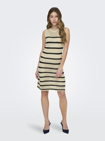 JDY Knitted dress in Beige